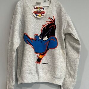 Kids Vintage looney tunes (Daffy Duck) crewneck with tags size (14-16) XS